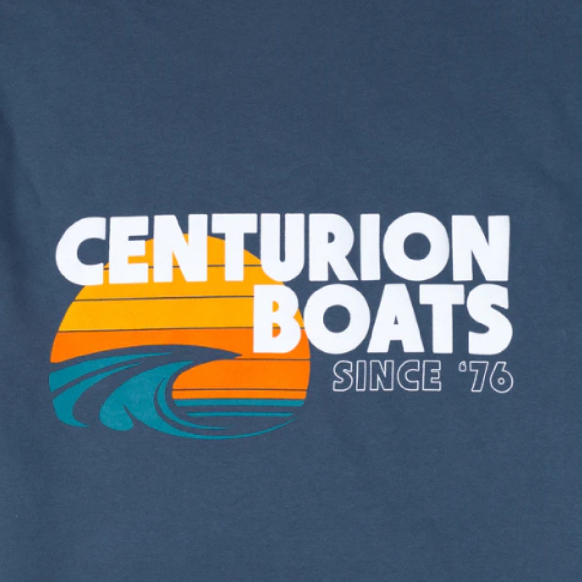 Centurion Surf Wave Hooded Sweatshirt in Storm Blue