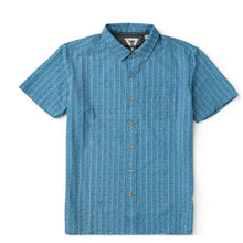 Vissla Anchor Point Hybrid Eco SS Shirt in Tidal Blue