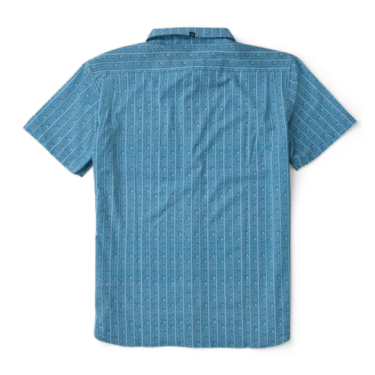 Vissla Anchor Point Hybrid Eco SS Shirt in Tidal Blue