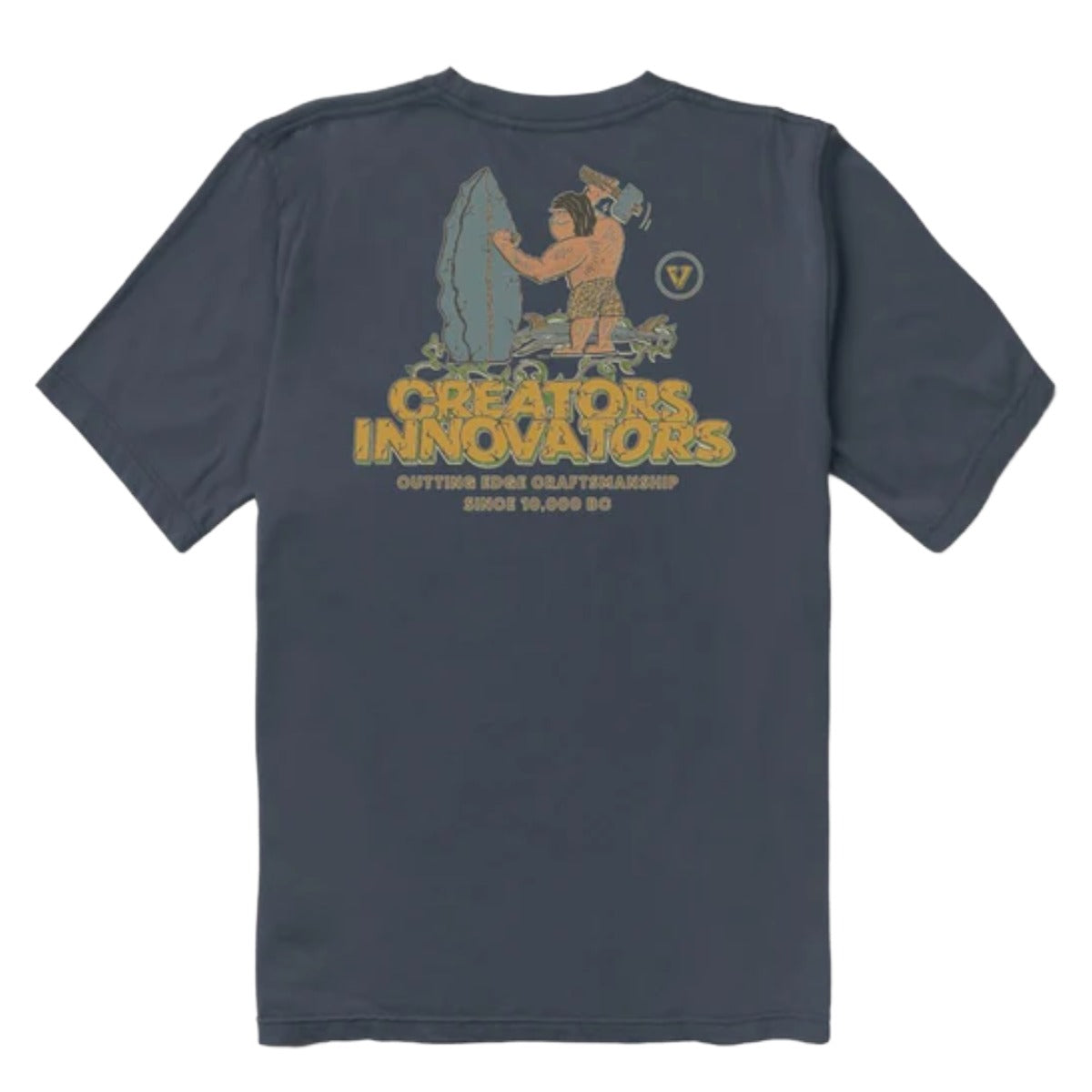 Vissla Cutting Edge Premium Organic Pocket Tee in Midnight