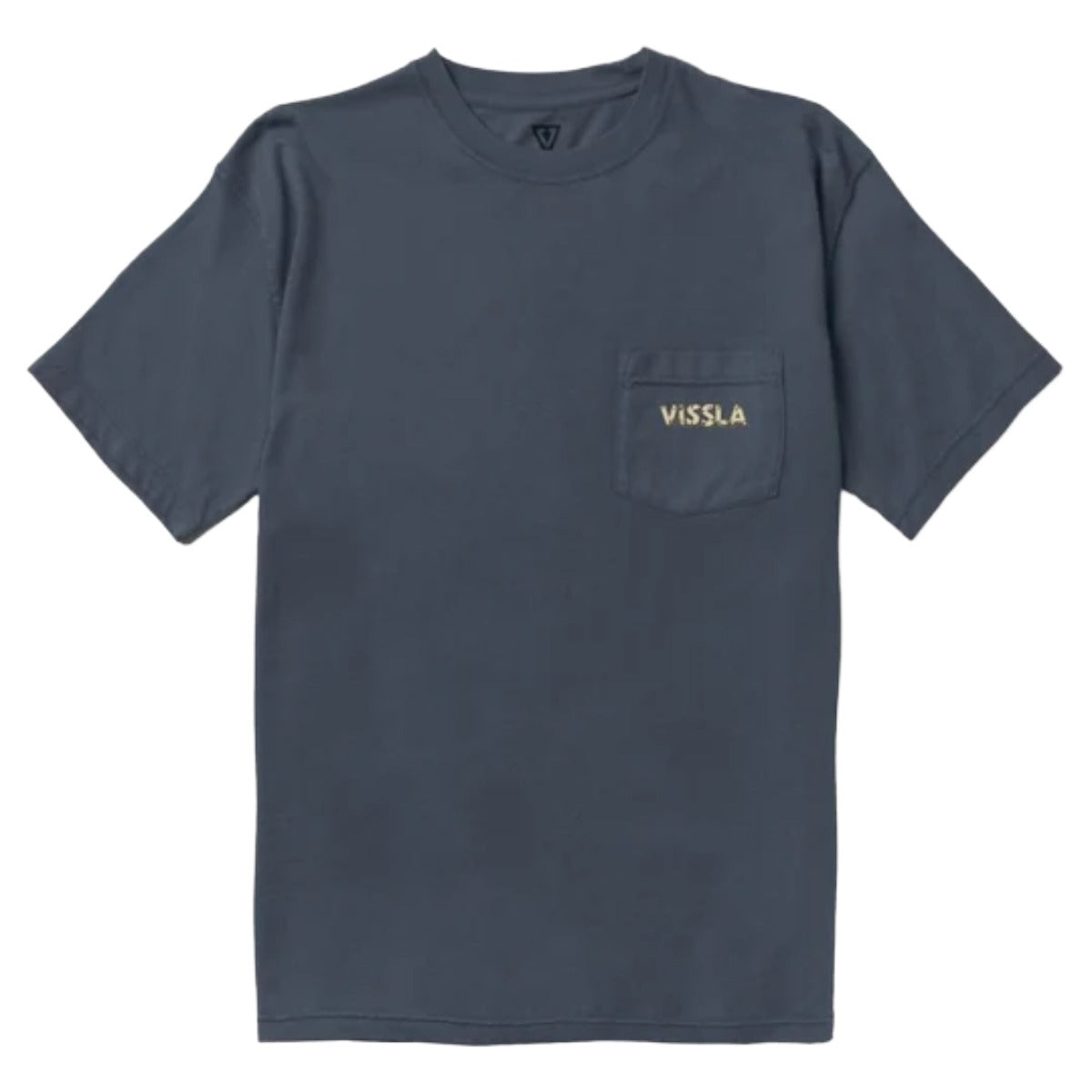 Vissla Cutting Edge Premium Organic Pocket Tee in Midnight