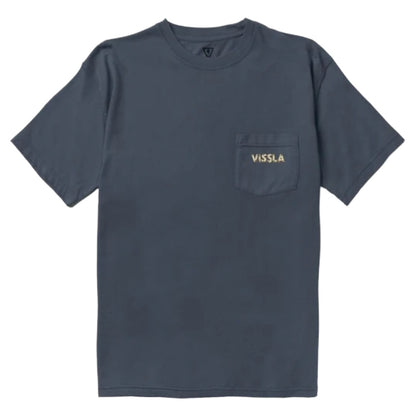 Vissla Cutting Edge Premium Organic Pocket Tee in Midnight