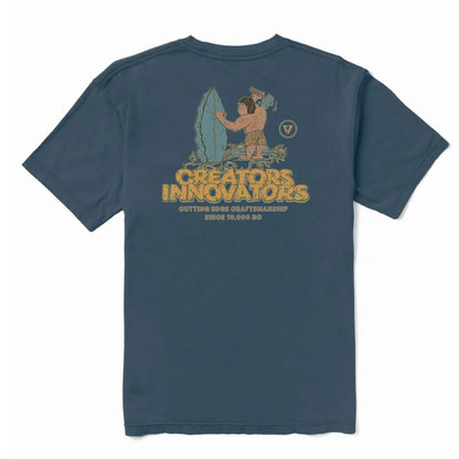 Vissla Cutting Edge Kids Tee in Light Navy