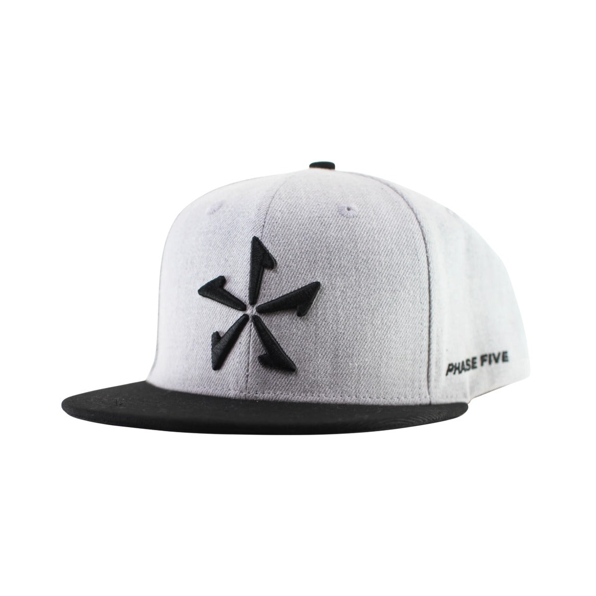 Phase 5 Prop Snapback Hat in Black/Grey