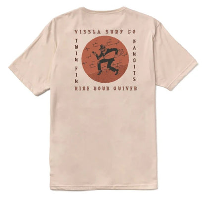 Vissla Bandit Organic Tee in Bone