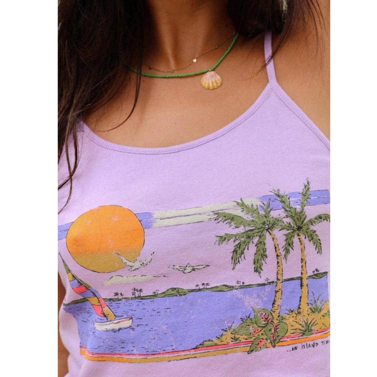 Sisstr Surfside Knit Tank in Lovin Lavender