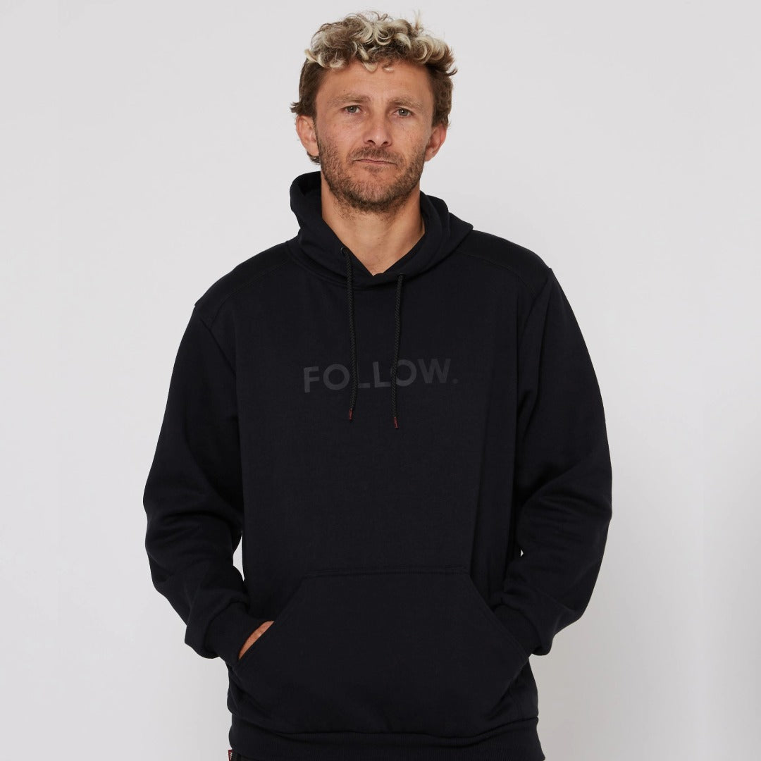 Follow Logo Hoodie in Black - Image 2
