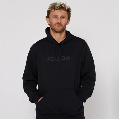 Follow Logo Hoodie in Black - Image 2