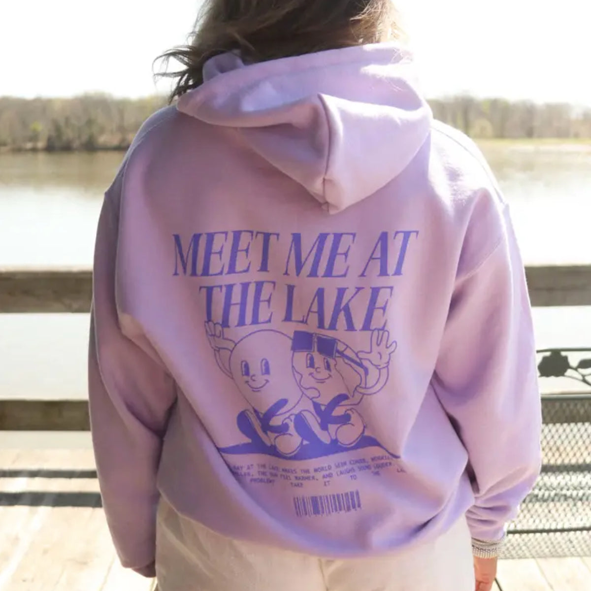 Charlie Southern Meet Me At the Lake Hoodie in Lilac