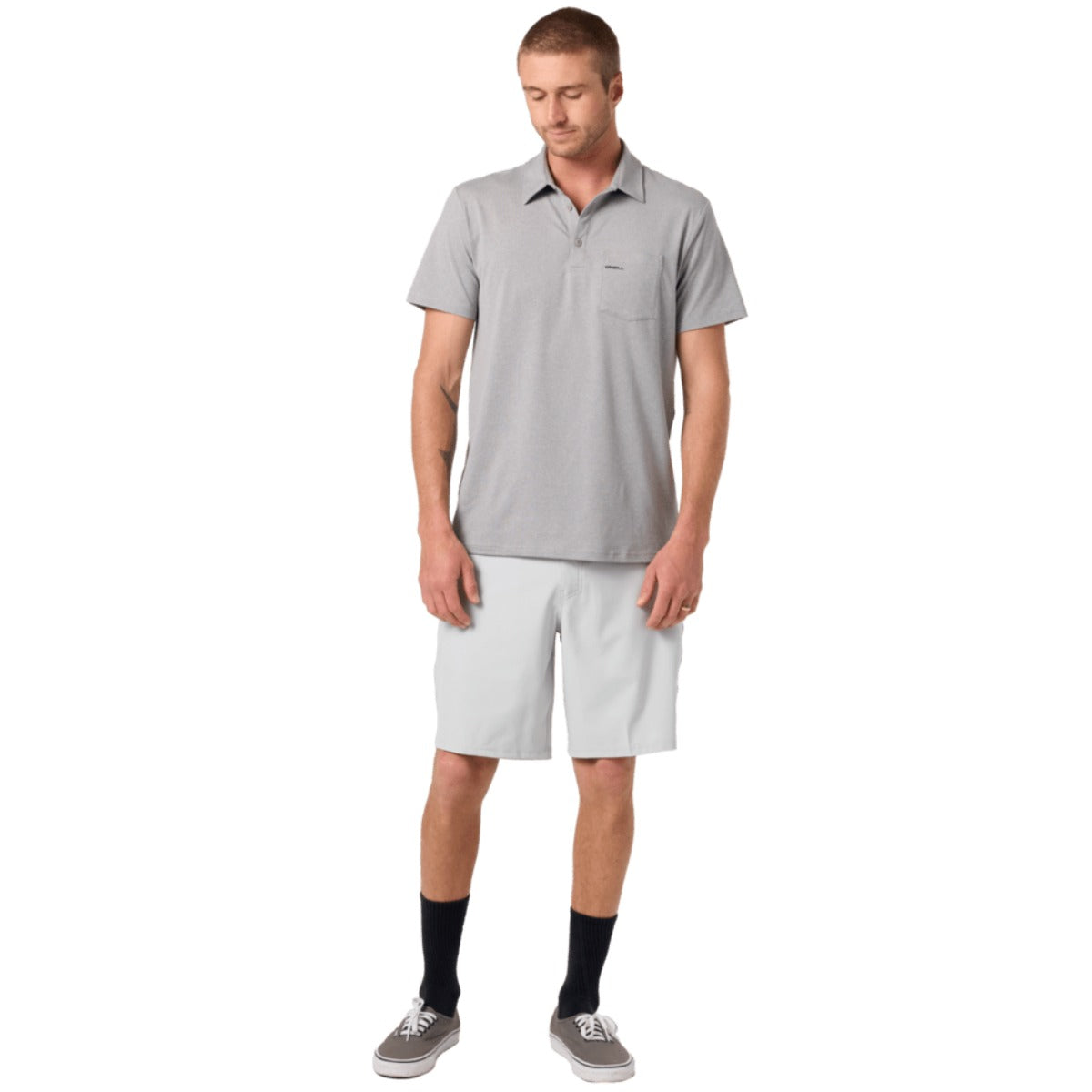O'Neill Reserve Heather 21" Hybrid Shorts in Heather High Rise