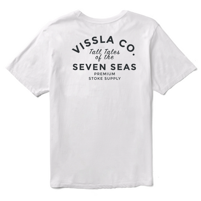Vissla Premium Stoke Premium Pocket Tee in White