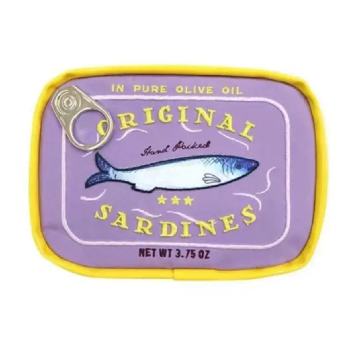 Sardine's Tin Can Cosmetic Bag in Violet Yellow
