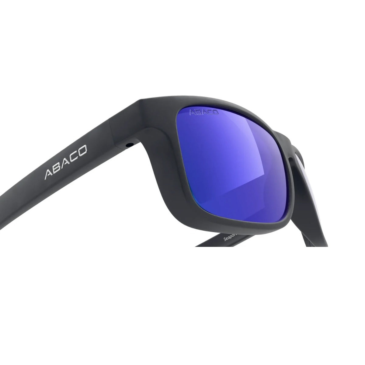 Abaco Seaport H2O+ Sunglasses in Matte Black/Deep Blue