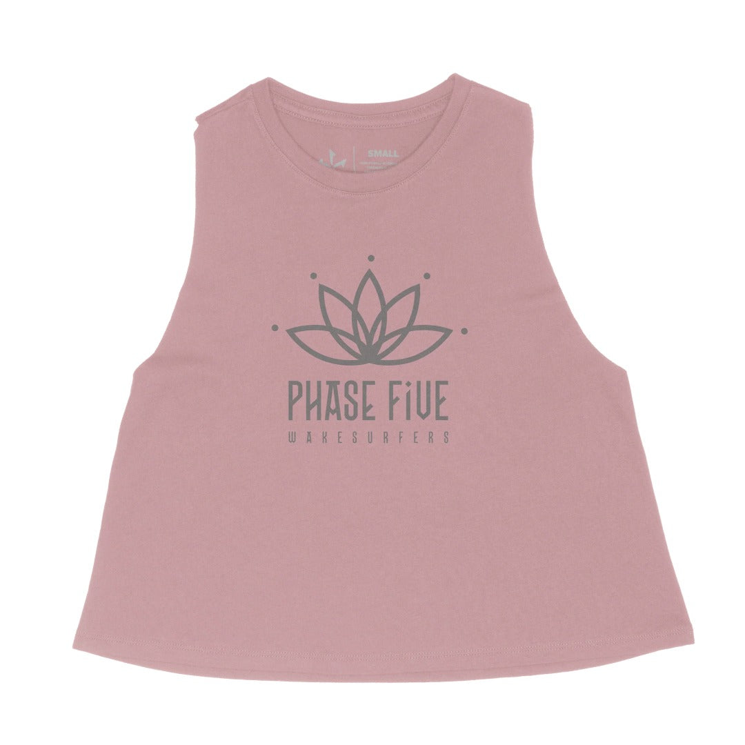 Phase 5 Ladies Lotus Racerback Tank in Heather Orchid