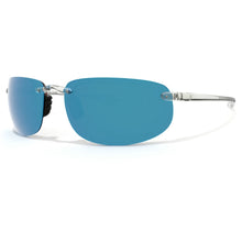 Abaco Outrigger Sunglasses in Crystal Clear/Caribbean Blue
