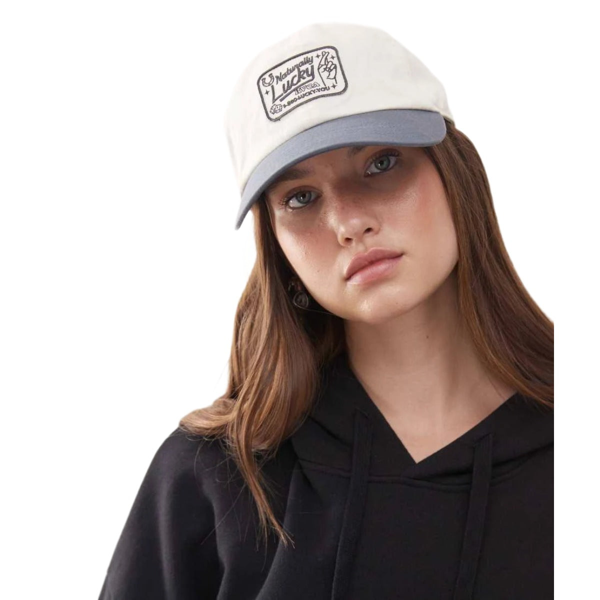 RVCA Naturally Lucky Dad Hat in Stone Blue