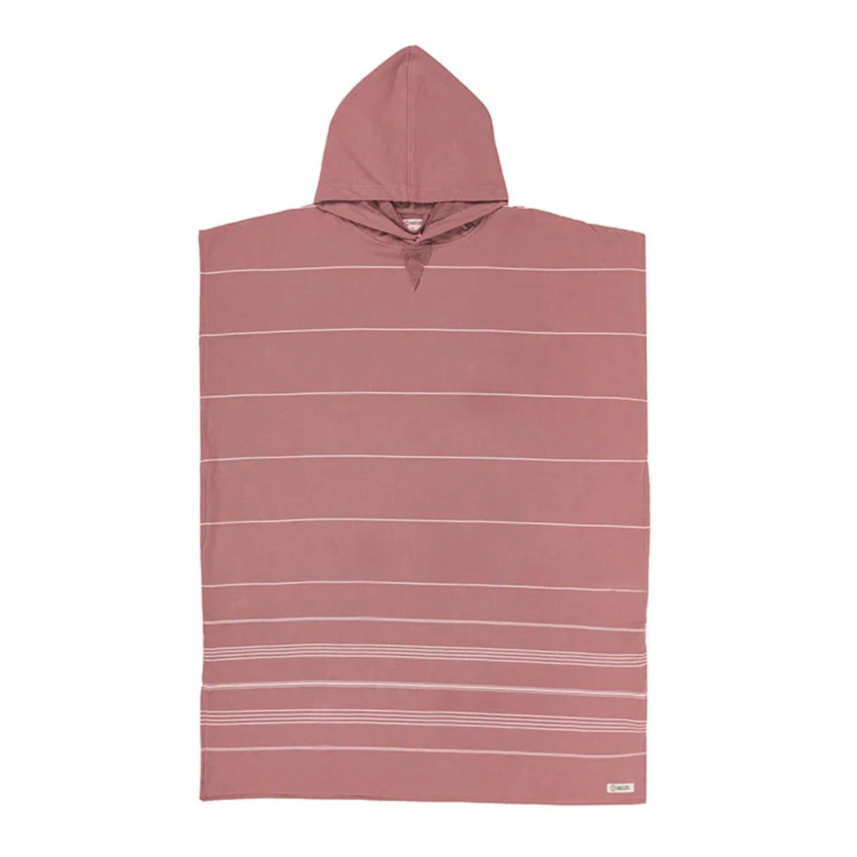 Sand Cloud Classic Stripe Hooded Poncho in Withered Rose