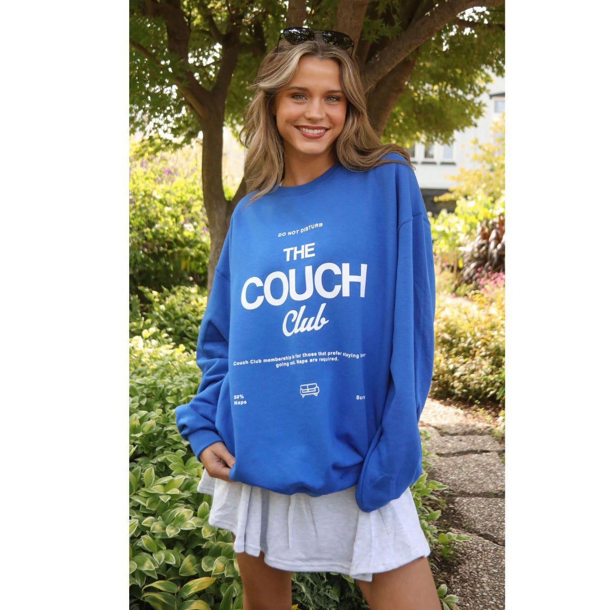 Charlie Southern Couch Club Sweatshirt in Blue
