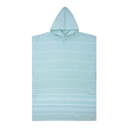 Sand Cloud Classic Stripe Hooded Poncho in Seaglass