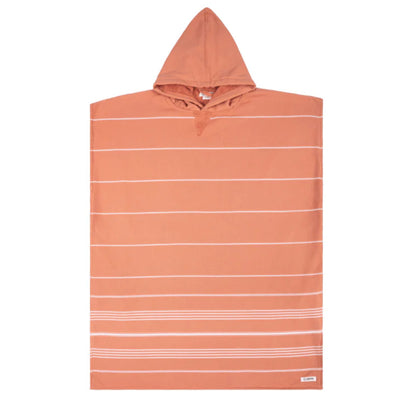 Sand Cloud Classic Stripe Hooded Poncho in Dusty Pink