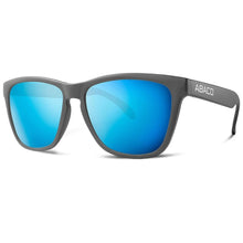 Abaco Kai Junior Sunglasses in Matte Black/Blue Deep Blue Mirror