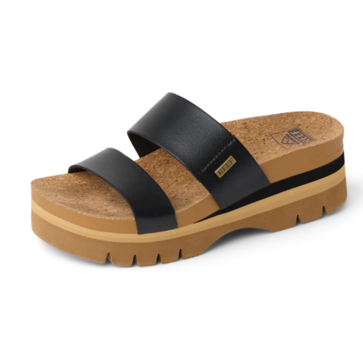 Reef Cushion Vista Higher Women's Sandal in Black