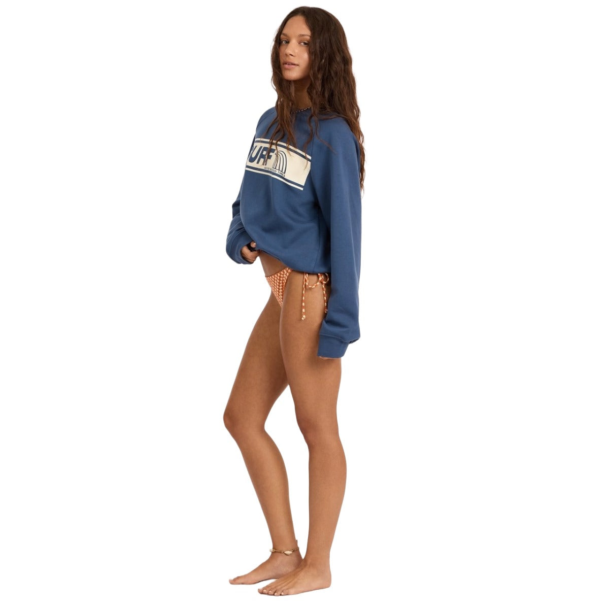 Sisstr Sporting Around Fleece Crew in Deep Sea