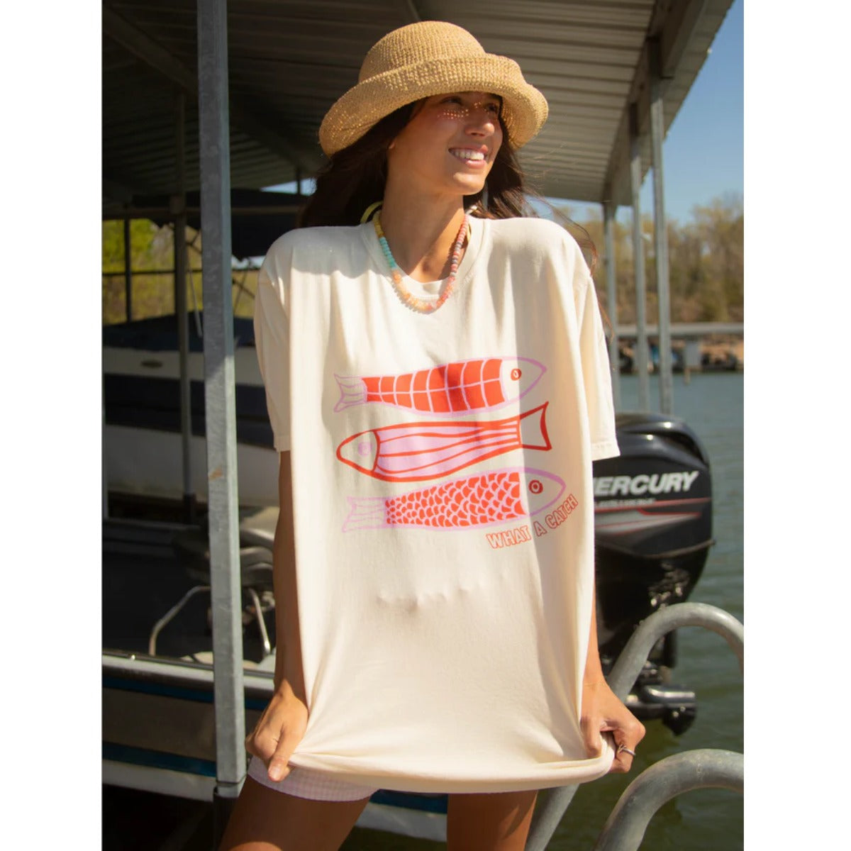 Charlie Southern What A Catch Fish Tee