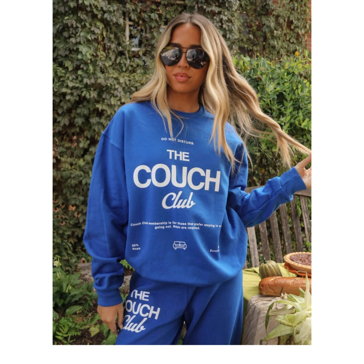 Charlie Southern Couch Club Sweatshirt in Blue