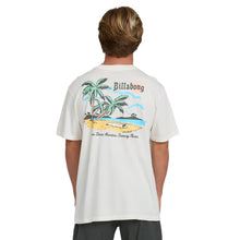 Billabong Loner Wave Washed Premium Short Sleeve Tee in Off White