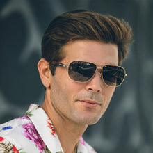 Abaco Austin Sunglasses in Gold/Brown - BoardCo