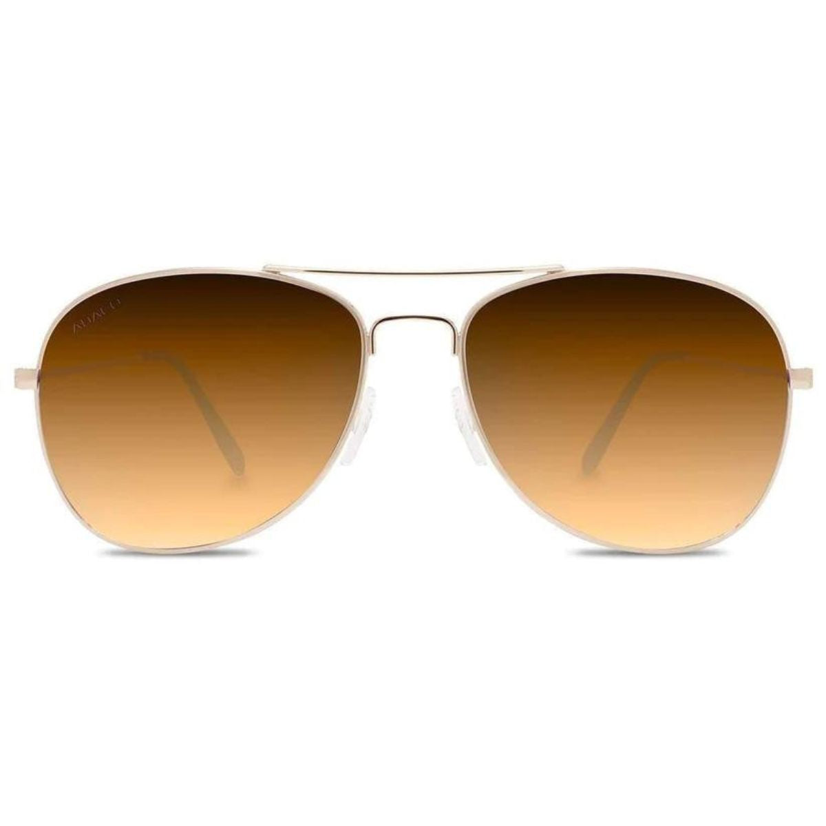 Abaco Avery Sunglasses in Gold/Brown Gradient