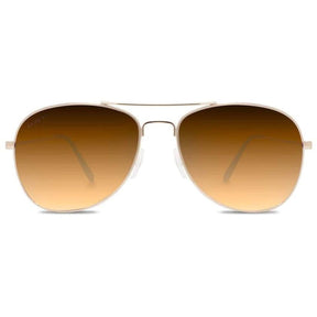 Abaco Avery Sunglasses in Gold/Brown Gradient