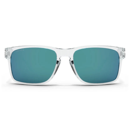 Abaco Dockside Sunglasses in Crystal Grey/Caribbean Blue Mirror - BoardCo