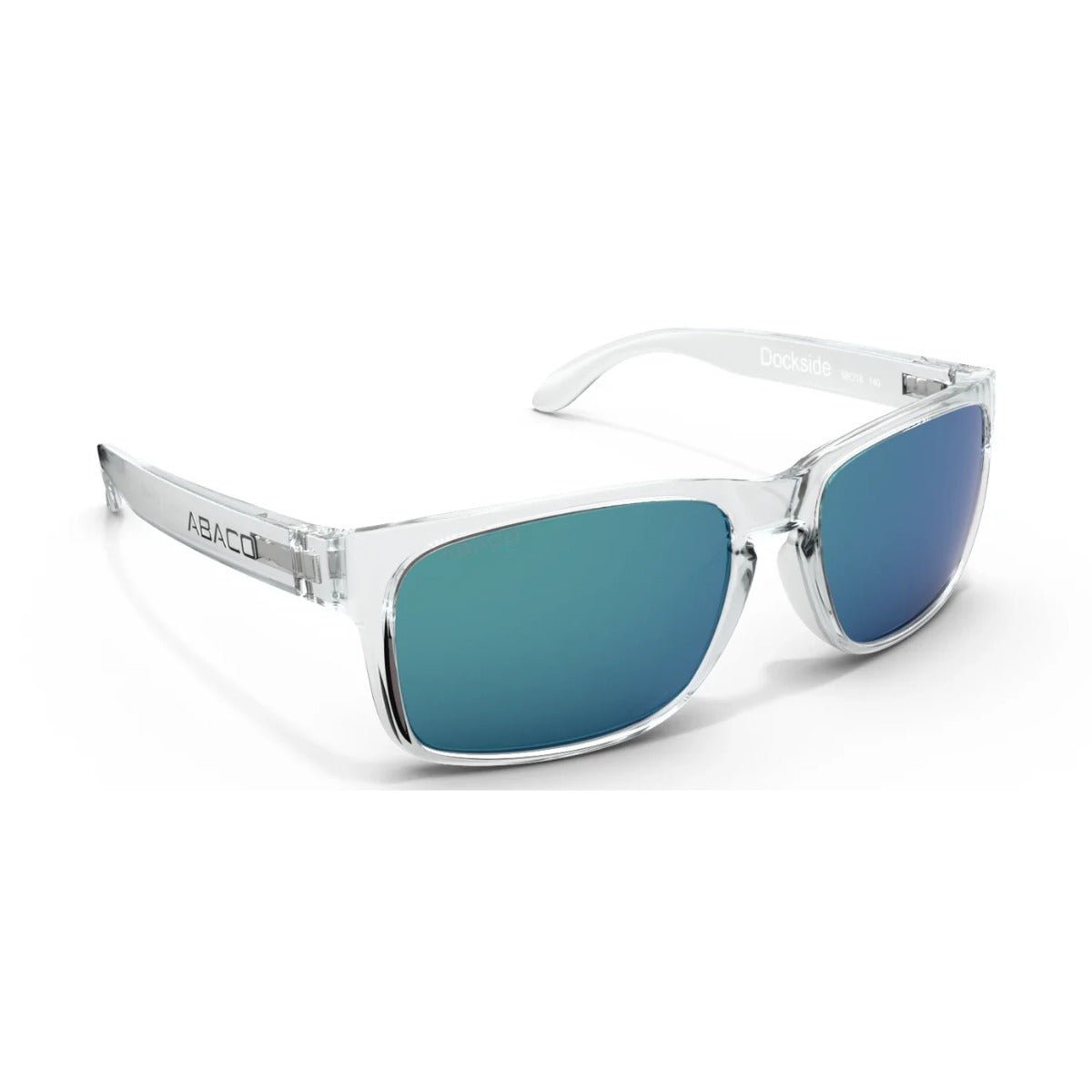 Abaco Dockside Sunglasses in Crystal Grey/Caribbean Blue Mirror - BoardCo