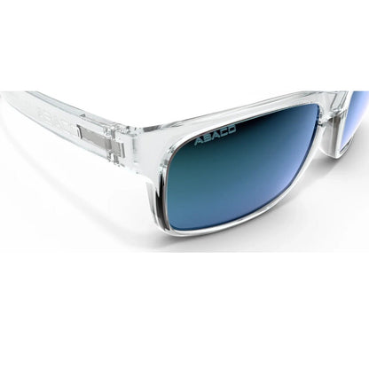 Abaco Dockside Sunglasses in Crystal Grey/Caribbean Blue Mirror - BoardCo