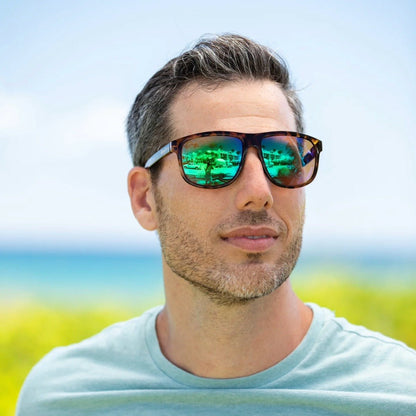 Abaco Jordan Sunglasses in Tortoise/Ocean - BoardCo