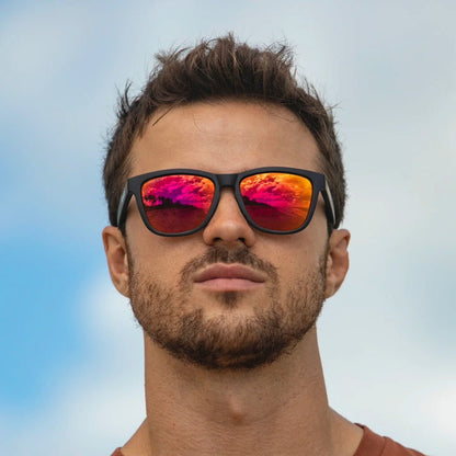 Abaco Kai Sunglasses in Matte Black/Fire - BoardCo