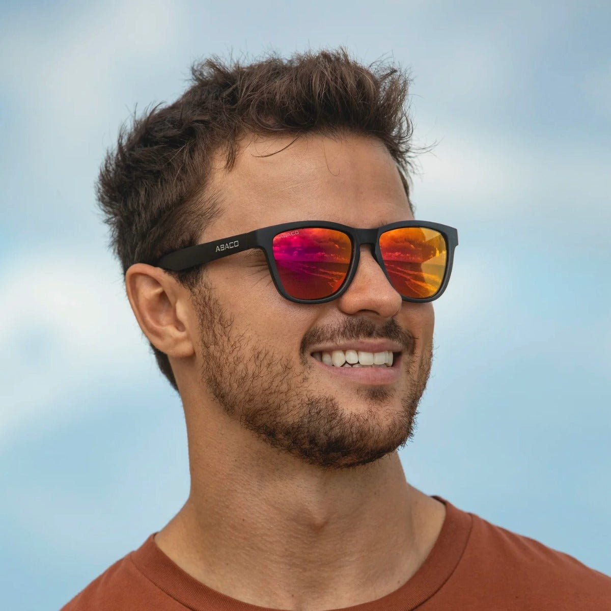 Abaco Kai Sunglasses in Matte Black/Fire - BoardCo