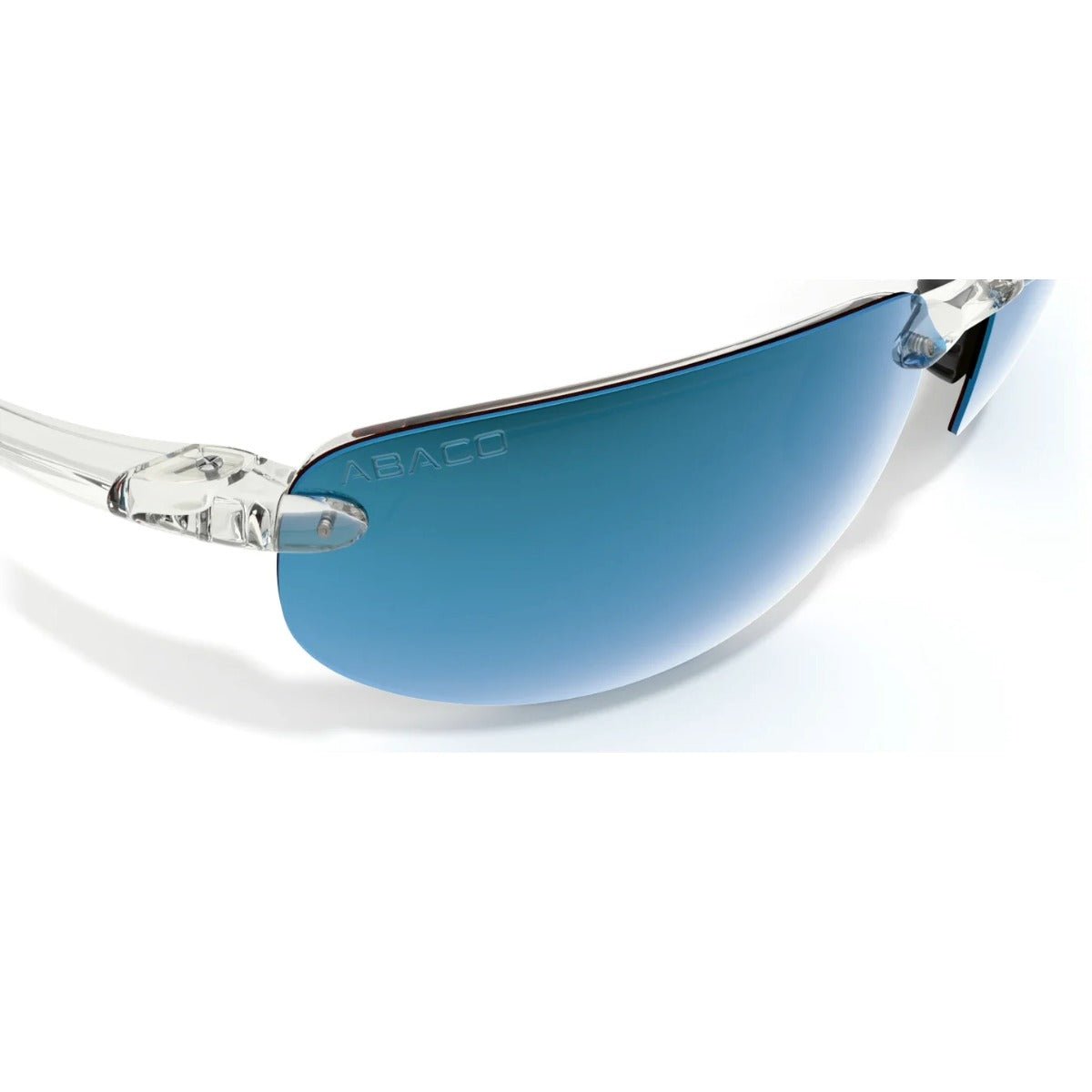 Abaco Outrigger Sunglasses in Crystal Clear/Caribbean Blue - BoardCo