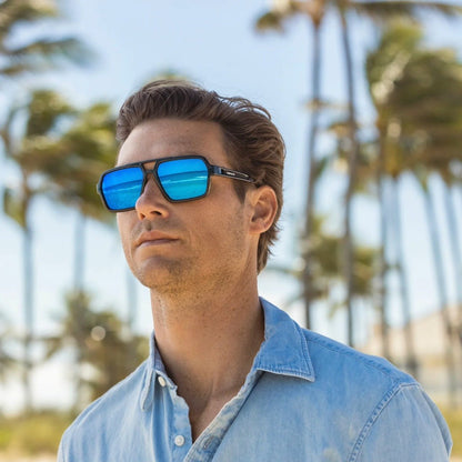 Abaco Verano Sunglasses in Black/Deep Blue - BoardCo