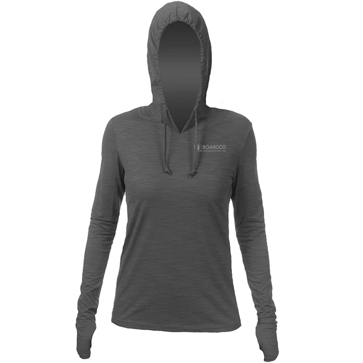 Anetik BoardCo Breeze Tech Hoody in Charcoal Heathered - BoardCo