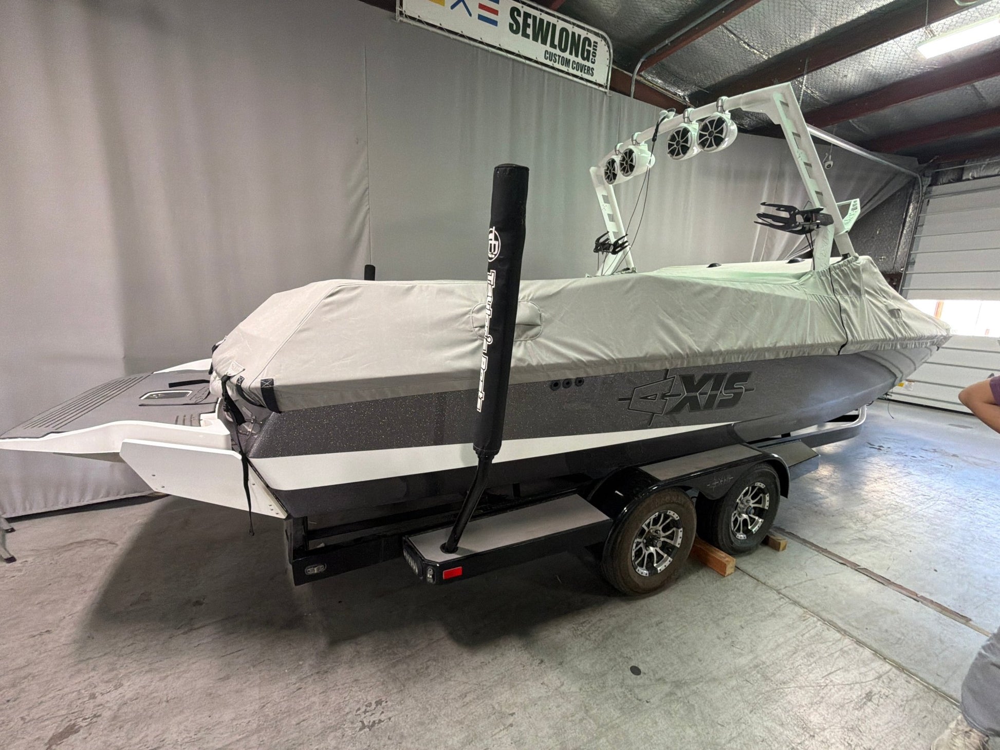Axis A24 with AW15 Tower Cinch Cover - BoardCo