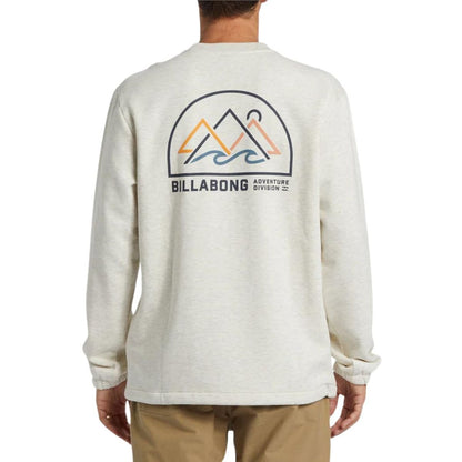Billabong A/Div Compass Crewneck Sweatshirt in Oatmeal Heather - BoardCo