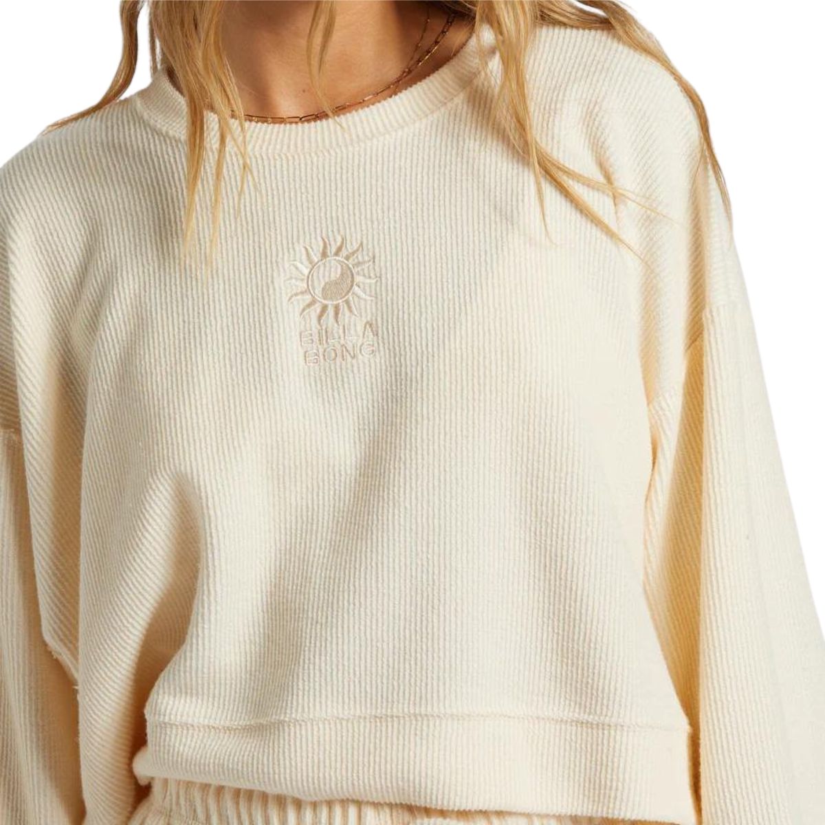 Billabong Cally Crew Sweatshirt in White Cap - BoardCo