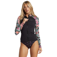Billabong Core Long Sleeve Zip - Up Rashguard in Black - BoardCo
