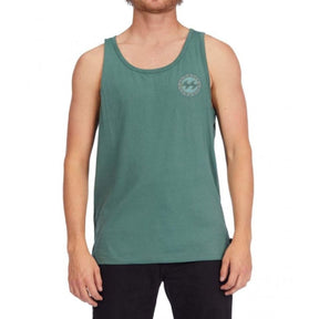 Billabong Crayon Wave Tank in Duck Green