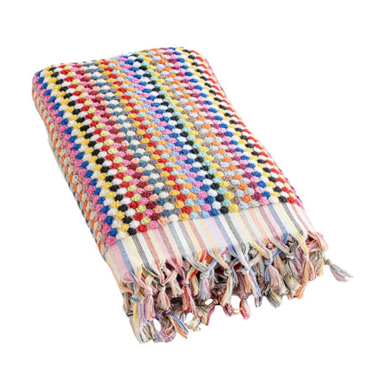 Kikoya Pompom Bubble Handloom Turkish Towel