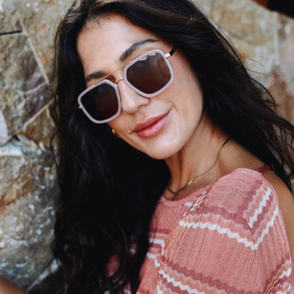 I-Sea Cruz Sunglasses in Oatmeal/Brown