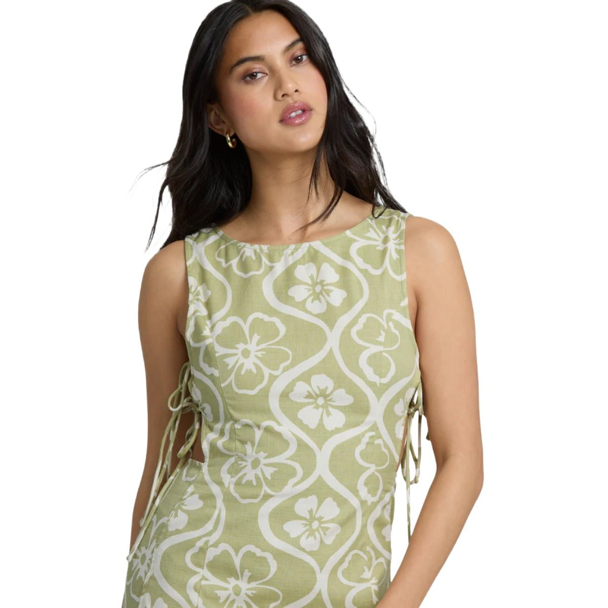 Billabong Floral Trip Mini Dress in Cactus - BoardCo